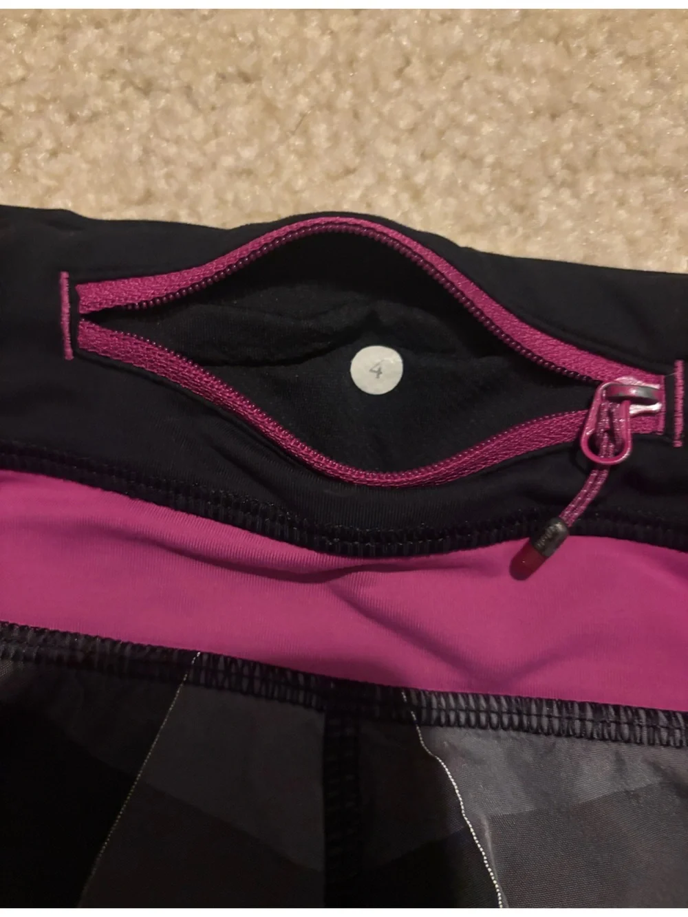 lululemon athletica Black & Pink Performance Plaid Shorts